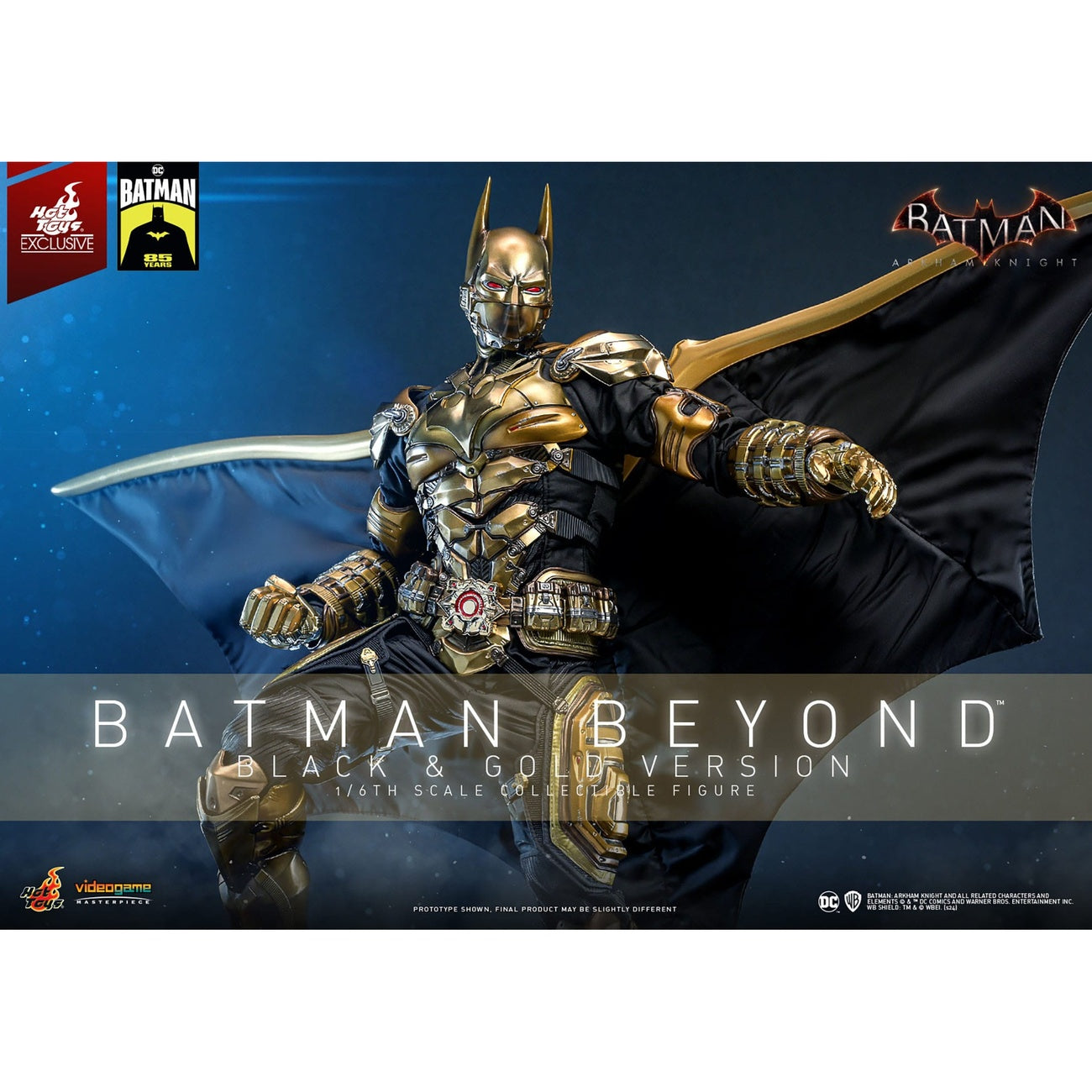 Productafbeelding Batman: Arkham Knight Video Game Masterpiece actiefiguur 1/6 Batman Beyond (Black & Gold Version) 32 cm