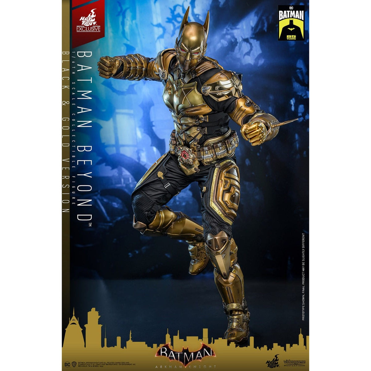 Productafbeelding Batman: Arkham Knight Video Game Masterpiece actiefiguur 1/6 Batman Beyond (Black & Gold Version) 32 cm