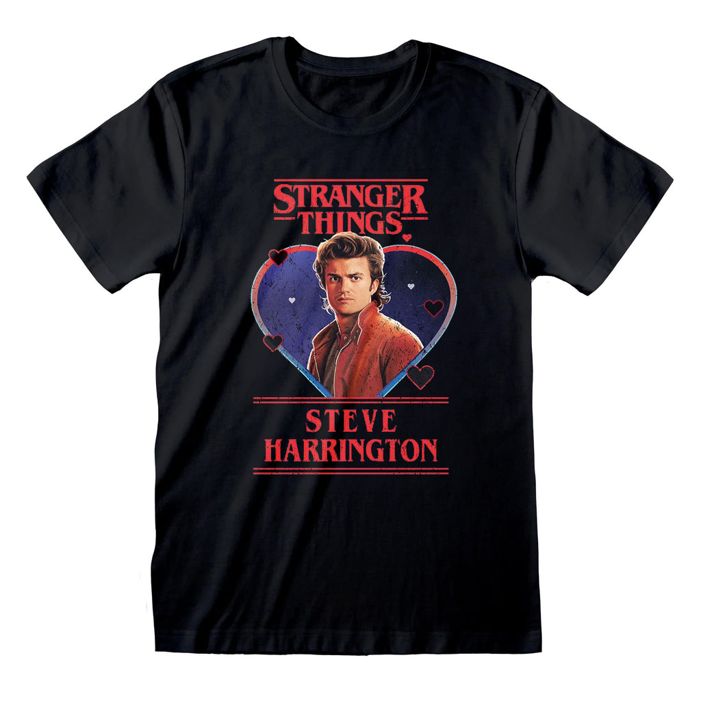 Productafbeelding Stranger Things - Steve Love T-shirt zwart