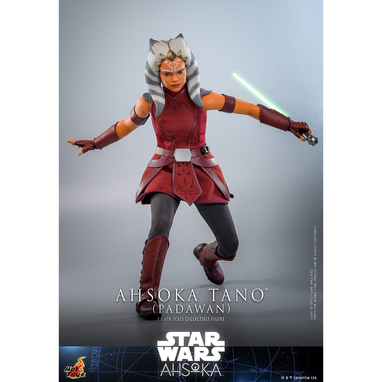 Productafbeelding Star Wars: Ahsoka Actiefiguur 1/6 Ahsoka Tano (Padawan) 27 cm