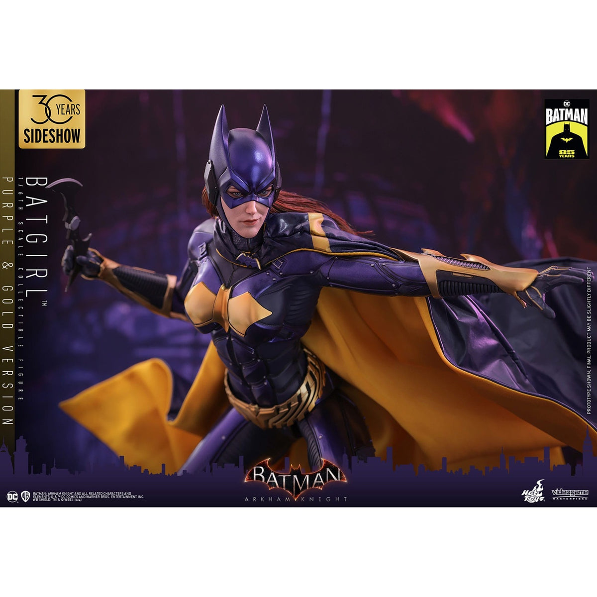 Productafbeelding Batman Arkham Knight Videogame Masterpiece actiefiguur 1/6 Batgirl (Purple and Gold Version) Exclusive 30 cm