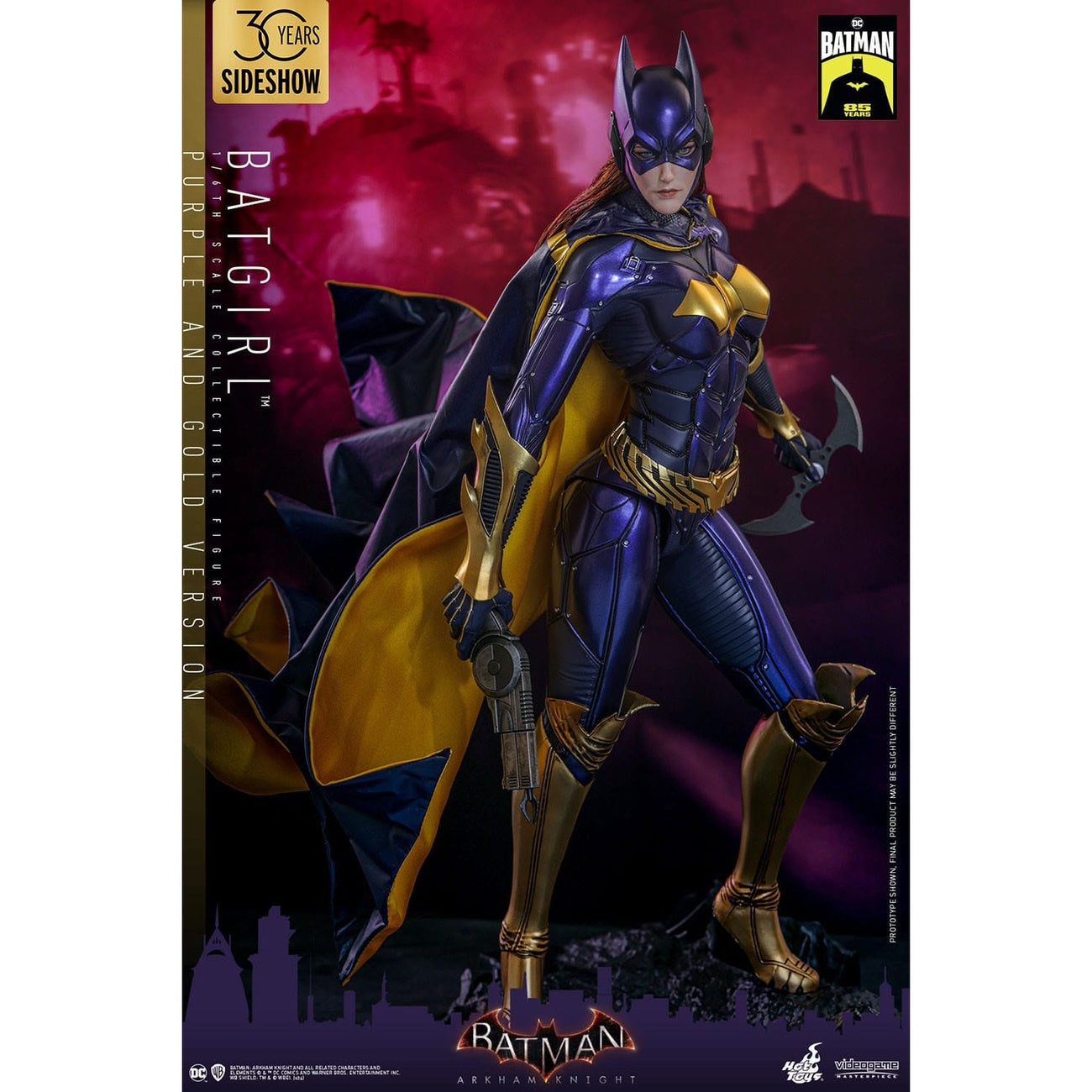 Productafbeelding Batman Arkham Knight Videogame Masterpiece actiefiguur 1/6 Batgirl (Purple and Gold Version) Exclusive 30 cm
