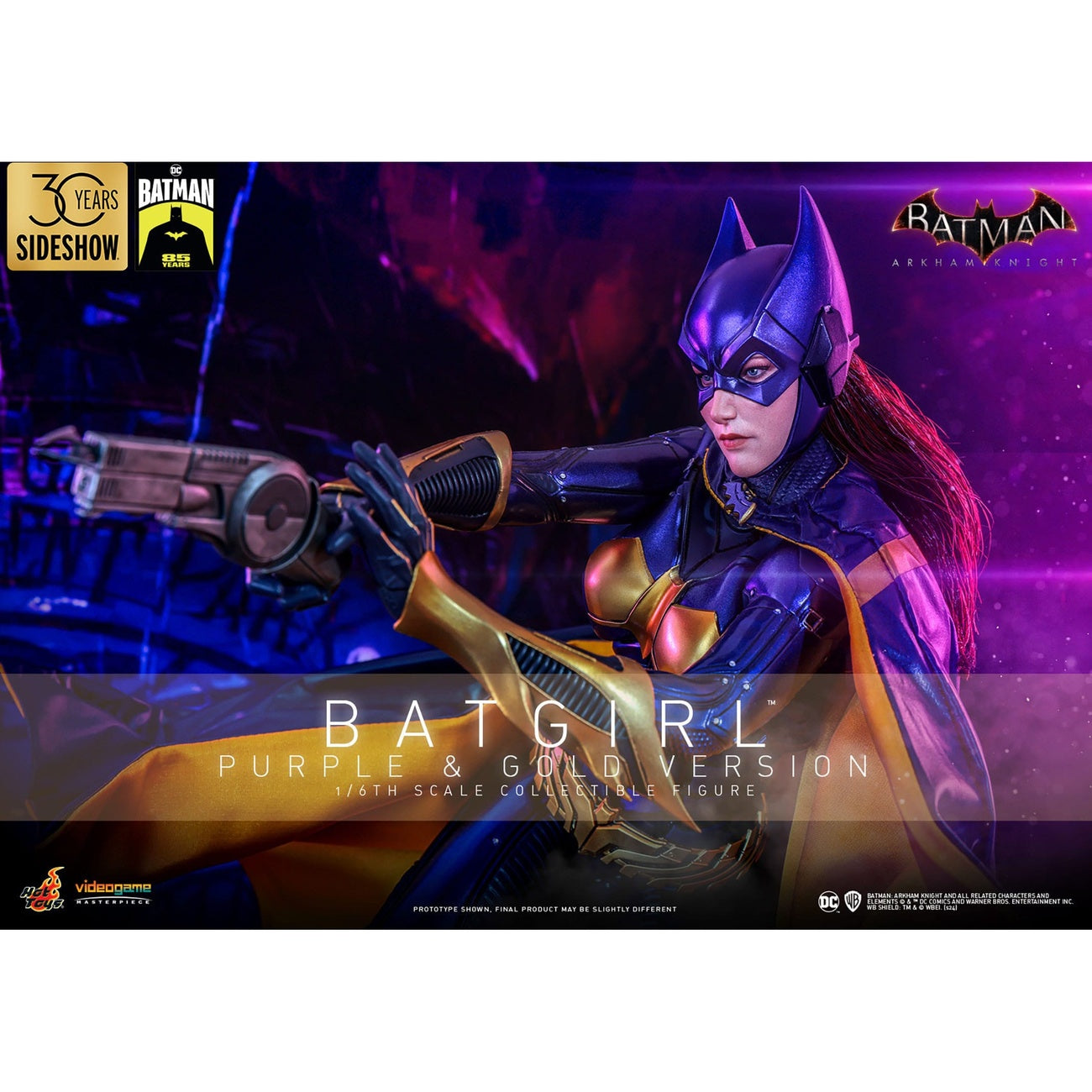 Productafbeelding Batman Arkham Knight Videogame Masterpiece actiefiguur 1/6 Batgirl (Purple and Gold Version) Exclusive 30 cm