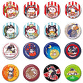 Productafbeelding Naruto Mega Cat Project Nyaruto! Metalen pin-buttons 5 cm Assortiment (16)