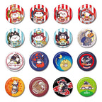 Productafbeelding Naruto Mega Cat Project Nyaruto! Metalen pin-buttons 5 cm Assortiment (16)