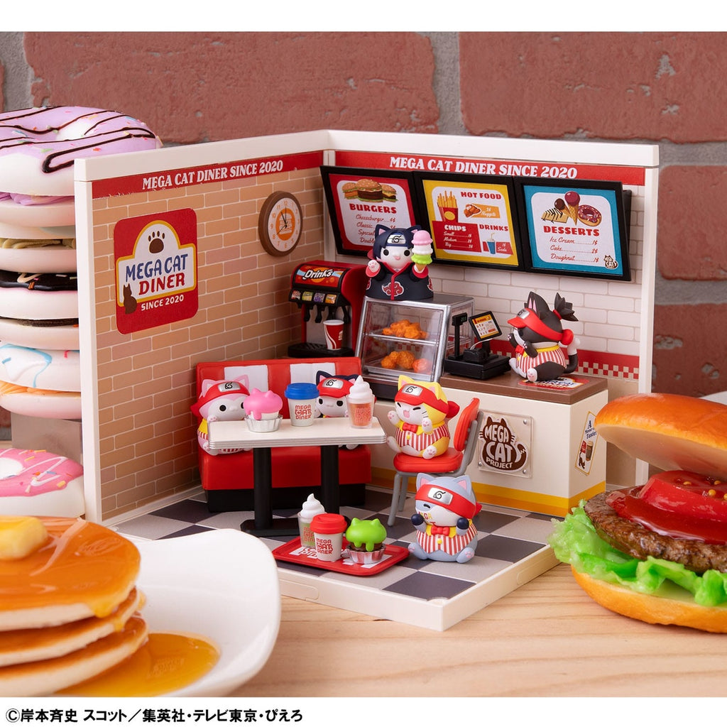 Productafbeelding Naruto Shippuden Mega Cat Project Nyaruto! Verzamelfiguren Mega Cat Diner 3 cm Assortiment (6)