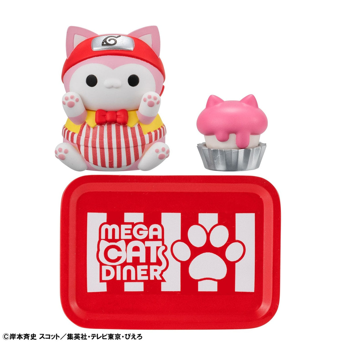 Productafbeelding Naruto Shippuden Mega Cat Project Nyaruto! Verzamelfiguren Mega Cat Diner 3 cm Assortiment (6)