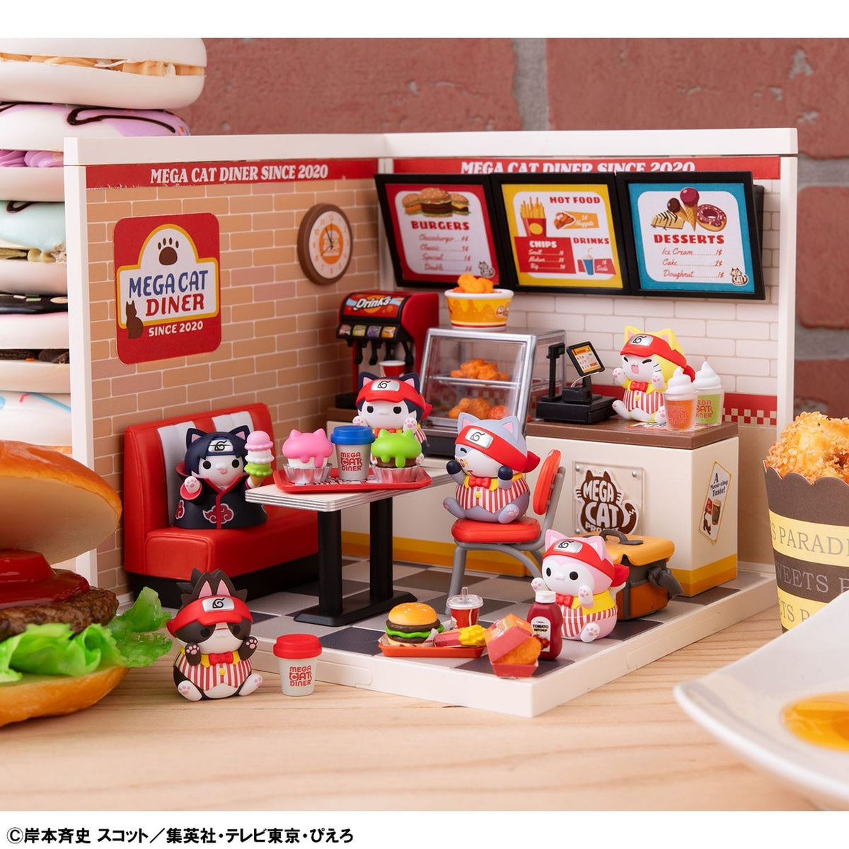 Productafbeelding Naruto Shippuden Mega Cat Project Nyaruto! Verzamelfiguren Mega Cat Diner 3 cm Assortiment (6)