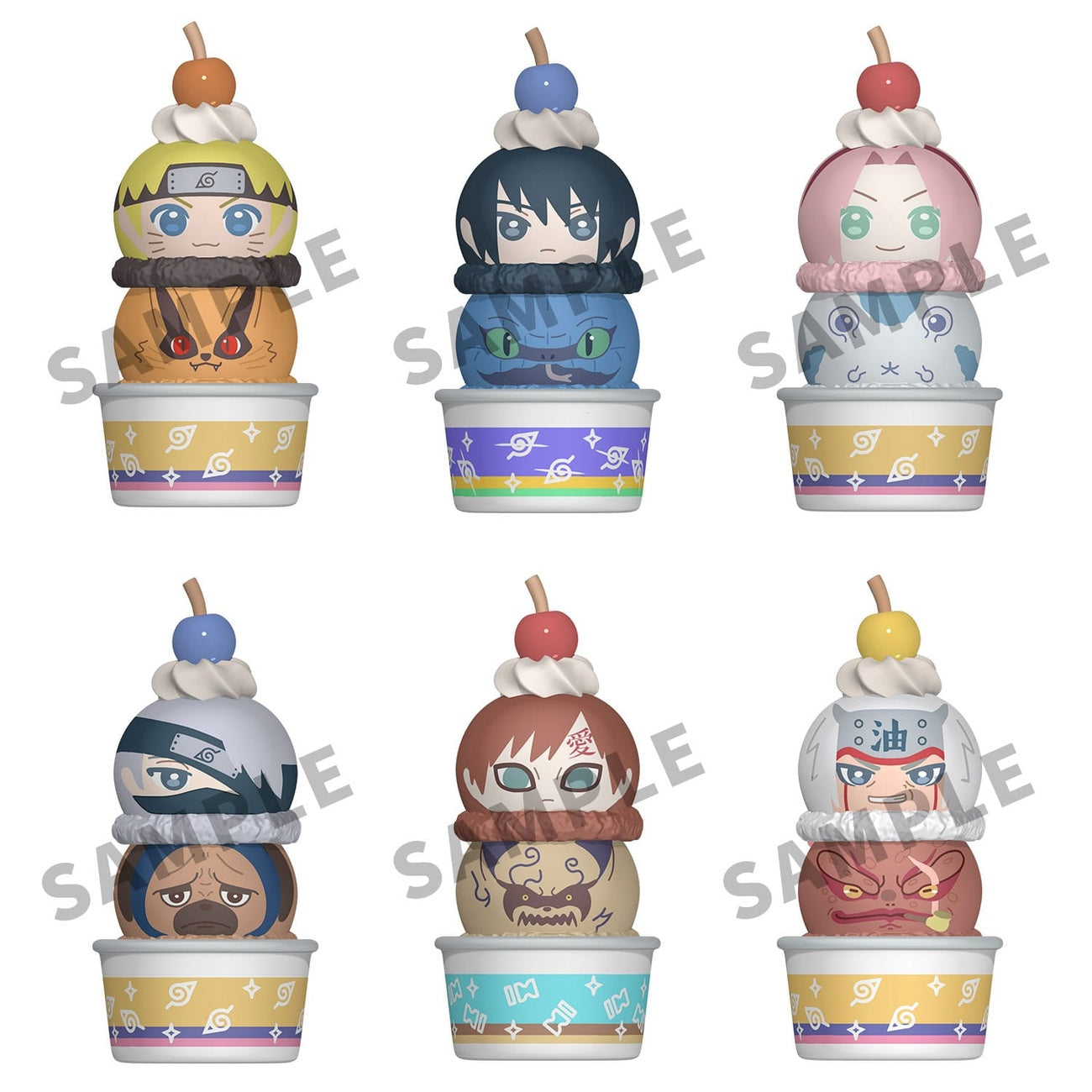 Productafbeelding Naruto Shippuden Tsumichen Stack up & Change verzamelfiguren 6-pack 8 cm (met cadeau)