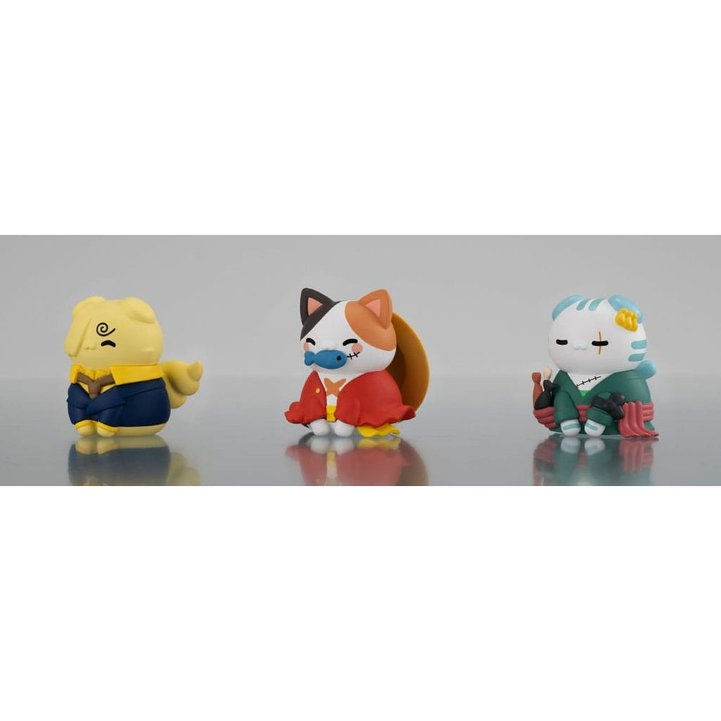 Productafbeelding One Piece Mega Cat Project verzamelfiguren 3-pack Nyan Piece Nyan! Happy Trio 2024 Limited Ver. 3 cm