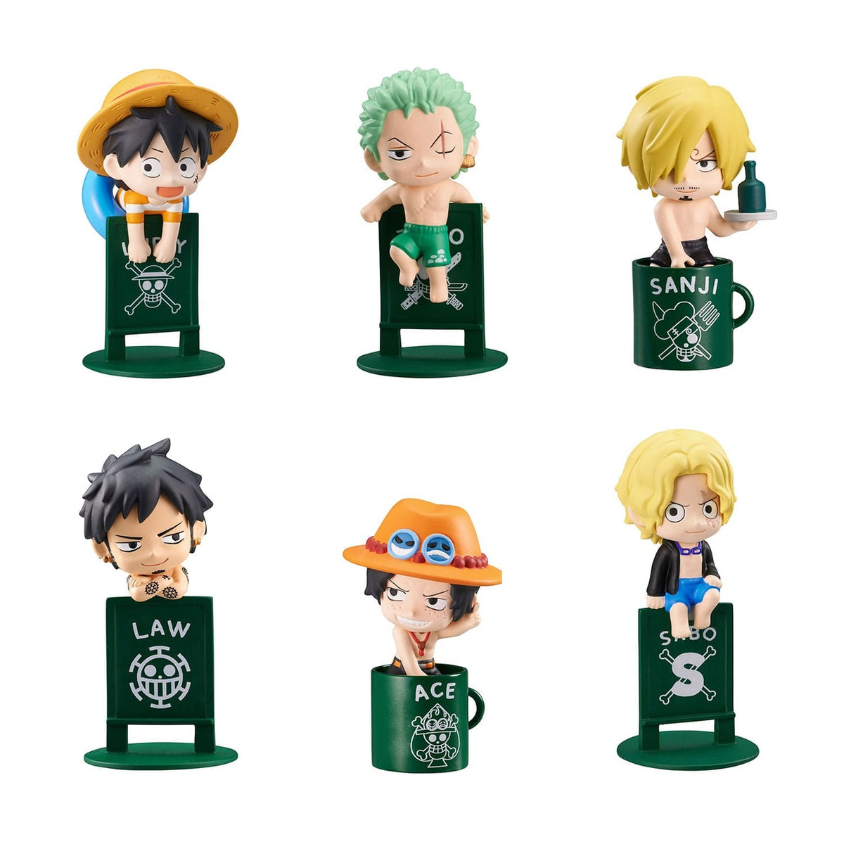 Productafbeelding One Piece Ochatomo Series Verzamelfiguren Pirates Vacance 4 cm Assortiment (8)
