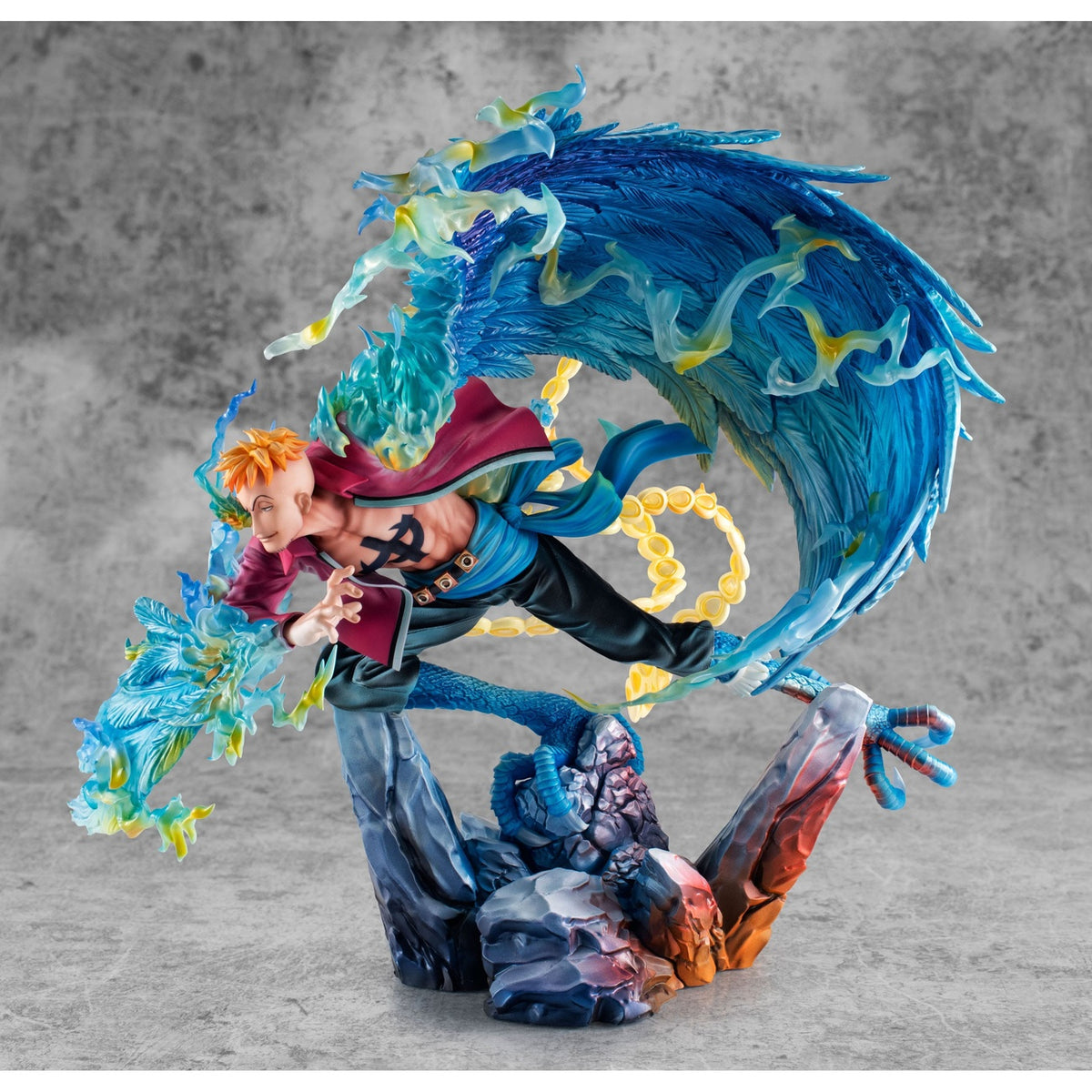 Productafbeelding One Piece P.O.P MAS Maximum PVC Beeld Marco the Phoenix Leider van de 1e Divisie van Whitebeard Pirates 32 cm