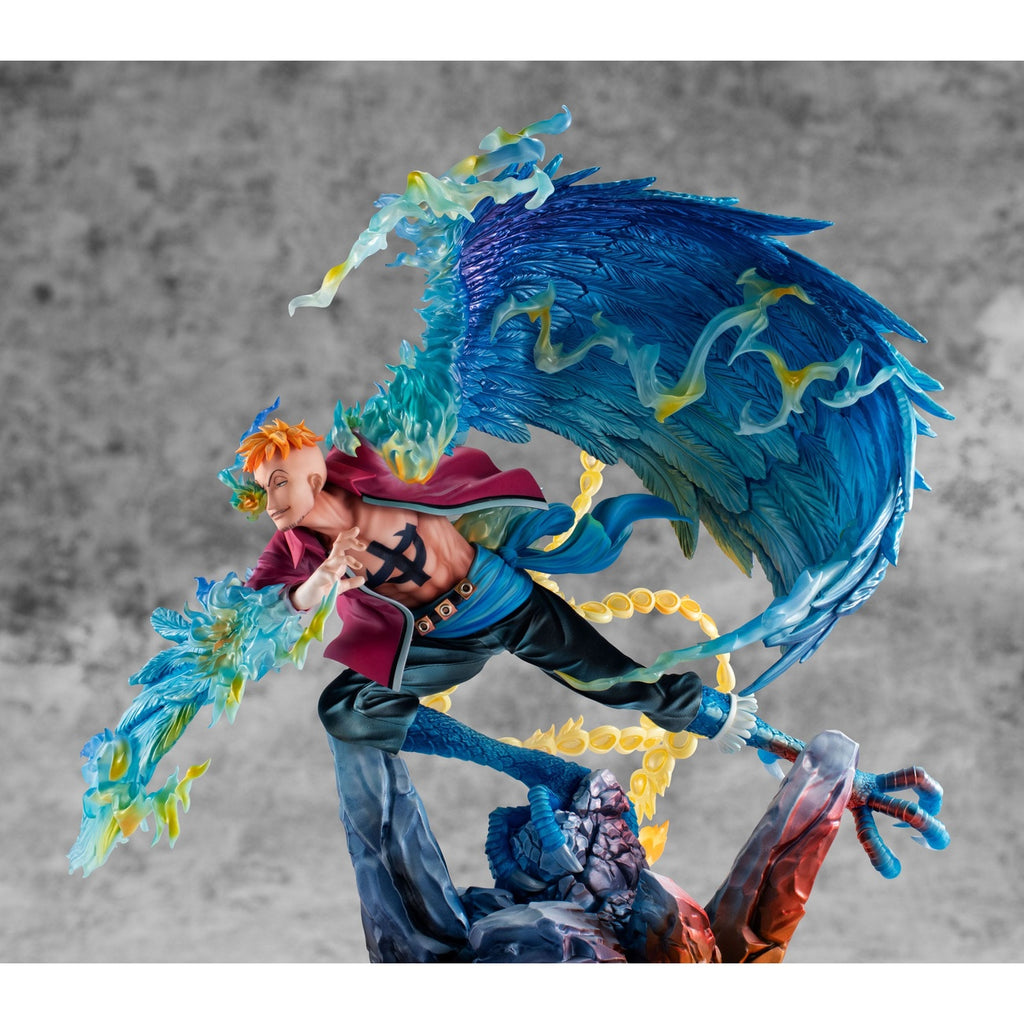 Productafbeelding One Piece P.O.P MAS Maximum PVC Beeld Marco the Phoenix Leider van de 1e Divisie van Whitebeard Pirates 32 cm