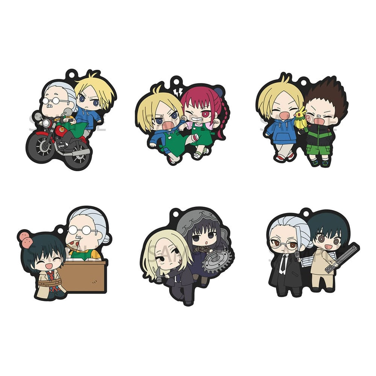 Productafbeelding Sakamoto Days Rubber Mascot Buddycolle Rubber Hanger 7 cm Assortiment (6)