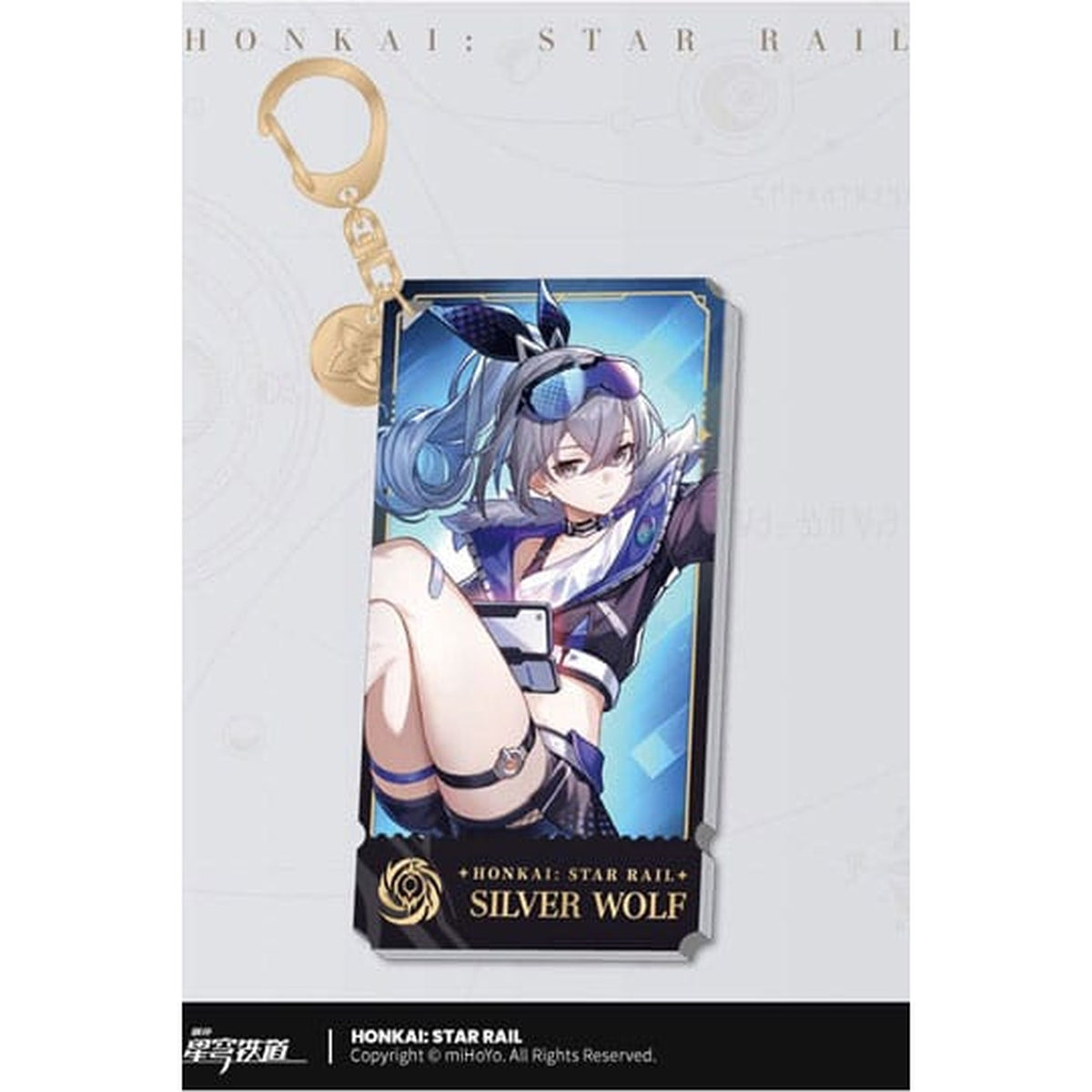 Productafbeelding Honkai: Star Rail Personage Acryl Sleutelhanger Silver Wolf 9 cm