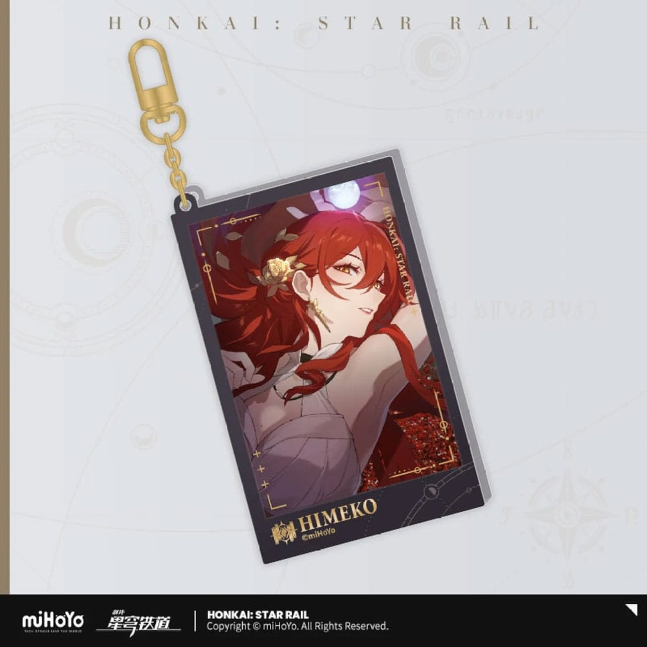 Productafbeelding Honkai: Star Rail Countdown Departure Series Acryl Sleutelhanger Himeko Glitter 9 cm