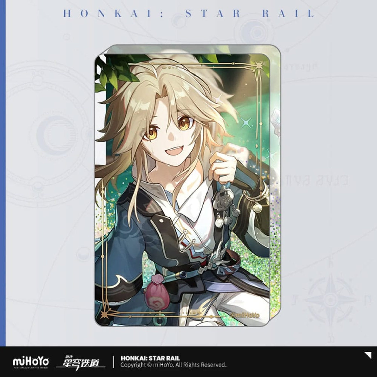 Productafbeelding Honkai: Star Rail Light Cone acryl ornament met glitter: River Flows in Spring 9 cm