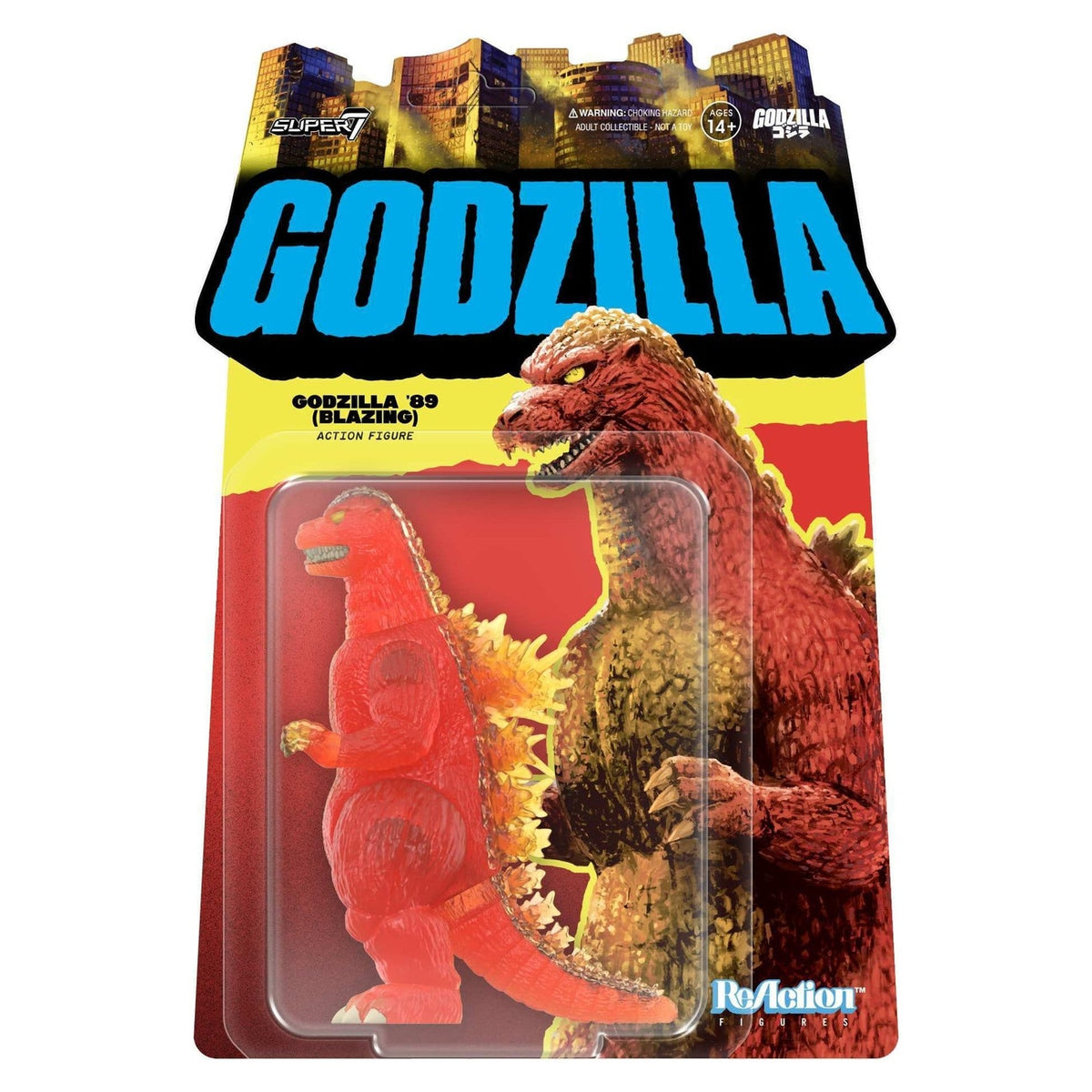 Productafbeelding Godzilla Toho ReAction Actiefiguur Godzilla - 1989 (Blazing) 10 cm