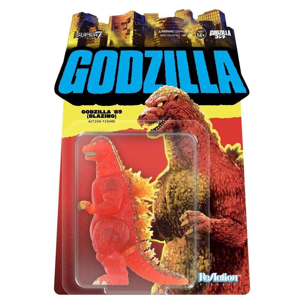 Productafbeelding Godzilla Toho ReAction Actiefiguur Godzilla - 1989 (Blazing) 10 cm