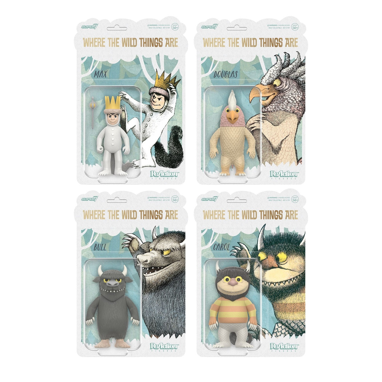Productafbeelding Max en de Maximonsters ReAction-actiefiguur Wave 01 Carol (monster) 10 cm