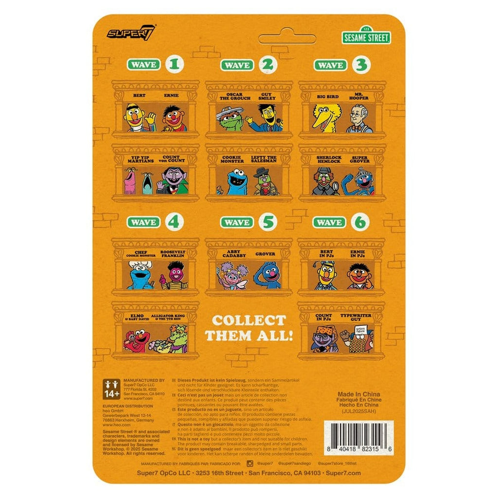 Productafbeelding Sesamstraat ReAction Actiefiguur Wave 06 Bert (PJ) 10 cm
