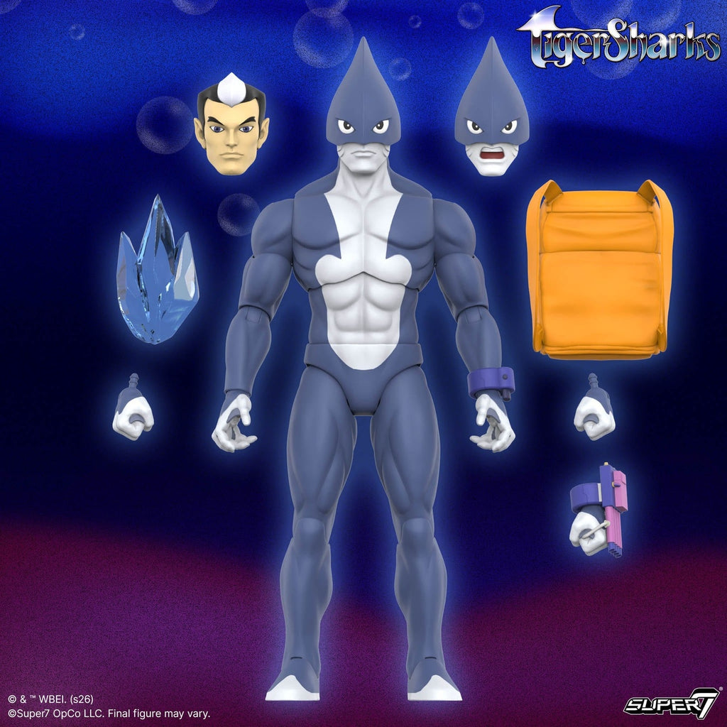 Productafbeelding TigerSharks Ultimates Wave 01 actiefiguur Mako (Hybride) 18 cm