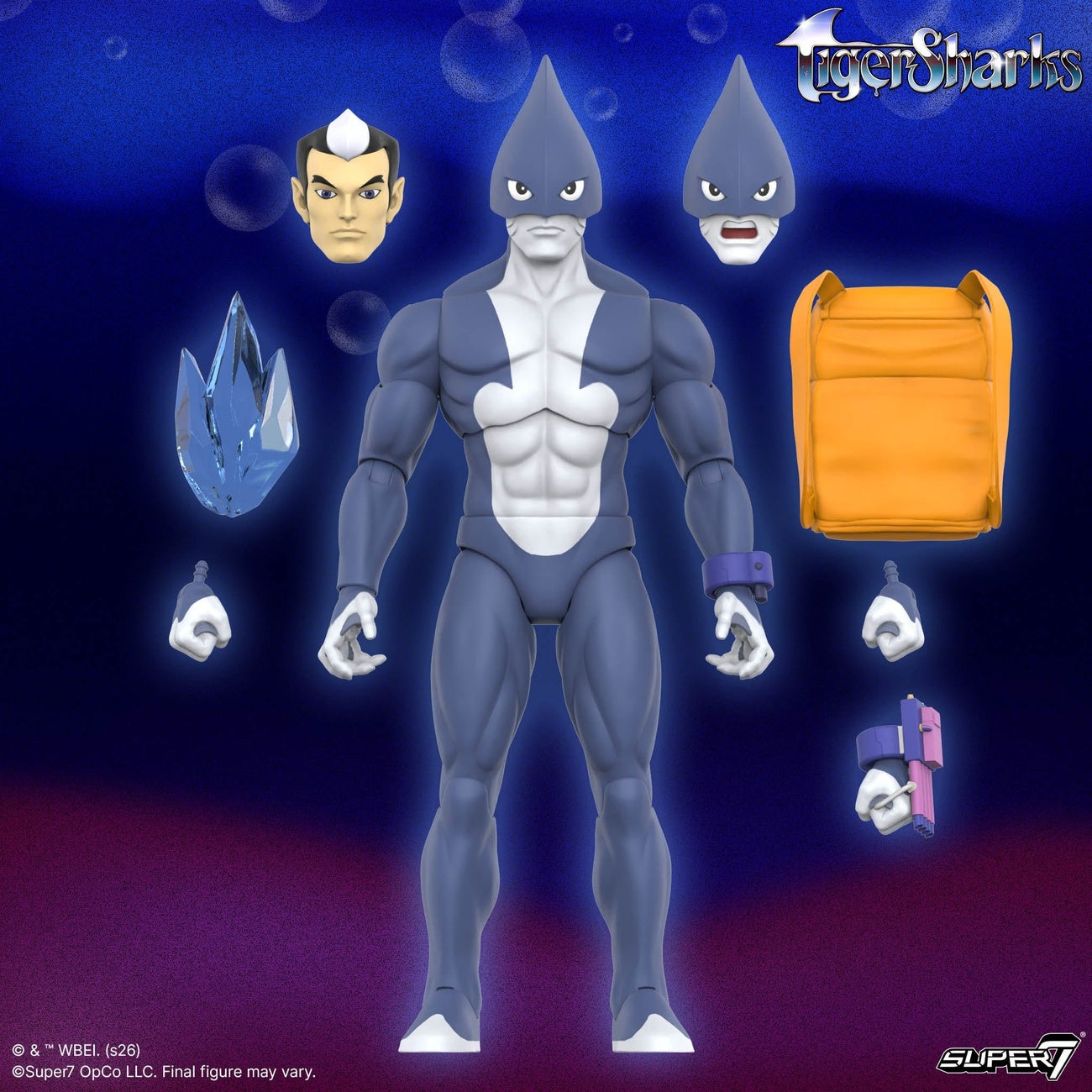 Productafbeelding TigerSharks Ultimates Wave 01 actiefiguur Mako (Hybride) 18 cm