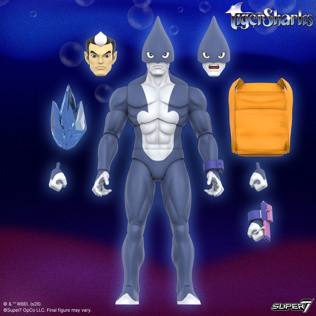 Productafbeelding TigerSharks Ultimates Wave 01 actiefiguur Mako (Hybride) 18 cm