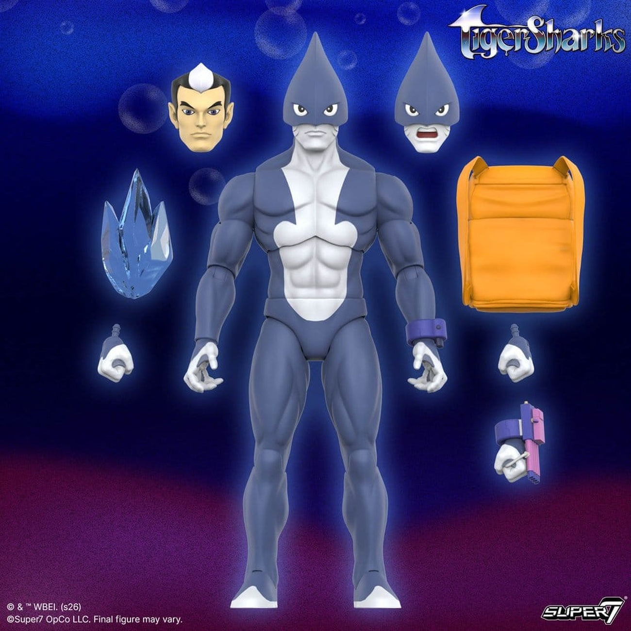Productafbeelding TigerSharks Ultimates Wave 01 actiefiguur Mako (Hybride) 18 cm
