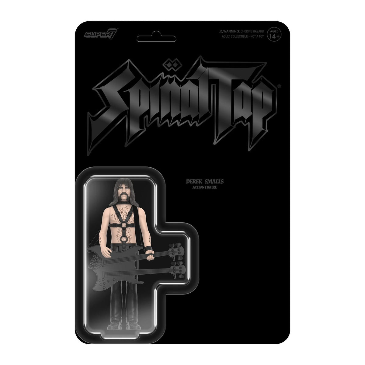 Productafbeelding Spinal Tap ReAction actiefiguur Wave 02 Derek Smalls (None More Black) 10 cm