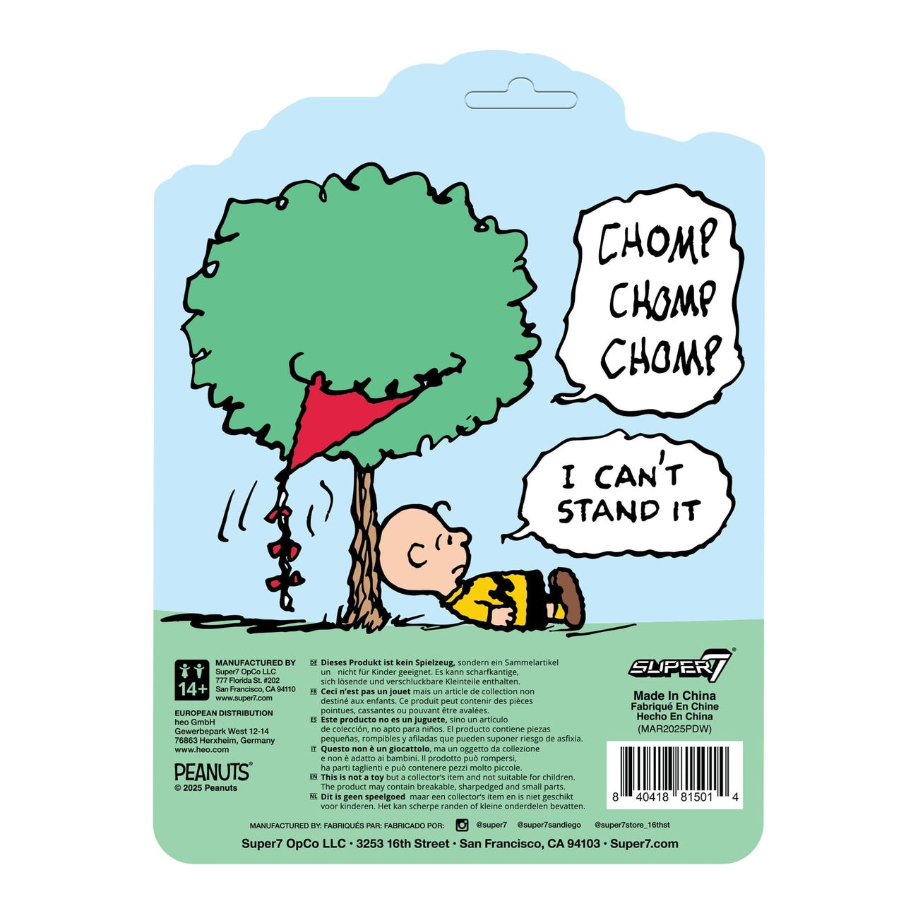 Productafbeelding Peanuts ReAction actiefiguur Charlie Brown and the Kite-Eating Tree (Comic Panel) 9 cm