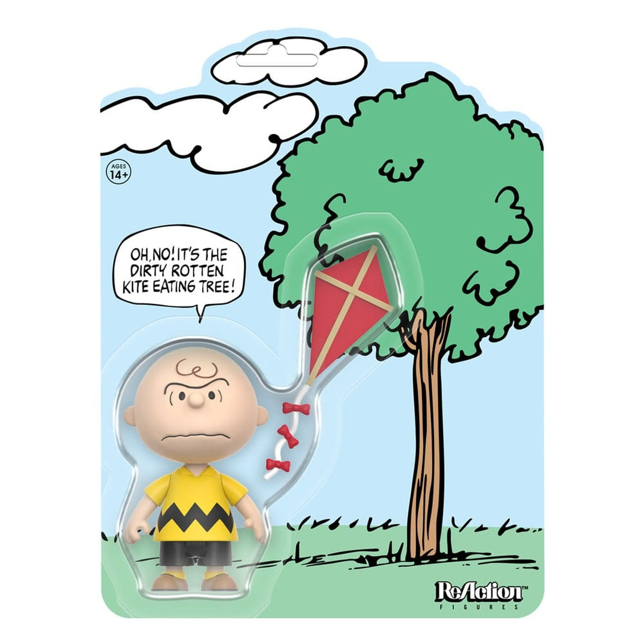 Productafbeelding Peanuts ReAction actiefiguur Charlie Brown and the Kite-Eating Tree (Comic Panel) 9 cm
