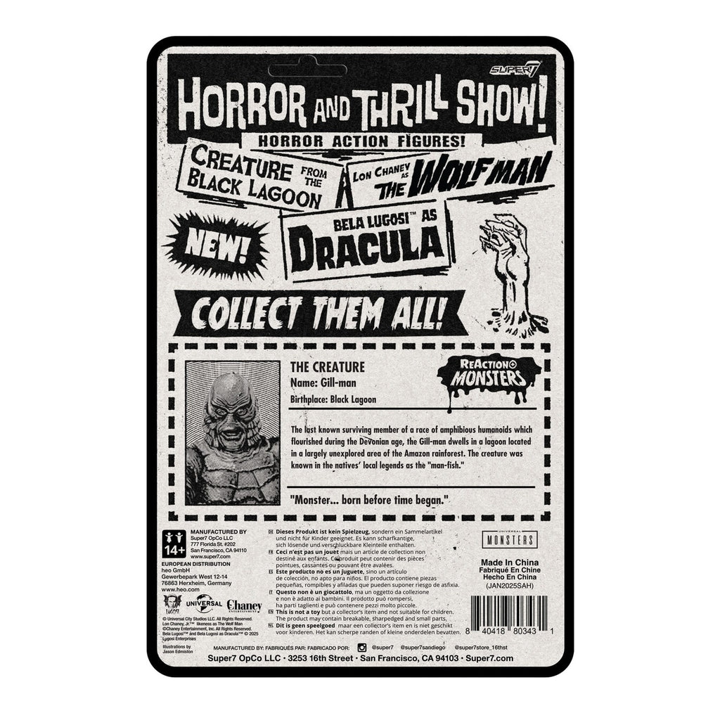 Productafbeelding Universal Monsters ReAction+ Actiefiguur Wave 1 Creature from the Black Lagoon 10 cm