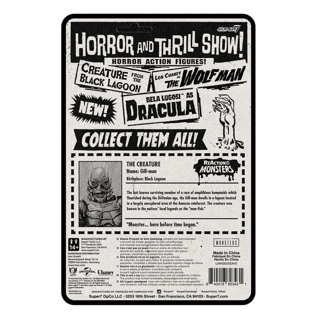 Productafbeelding Universal Monsters ReAction+ Actiefiguur Wave 1 Creature from the Black Lagoon 10 cm