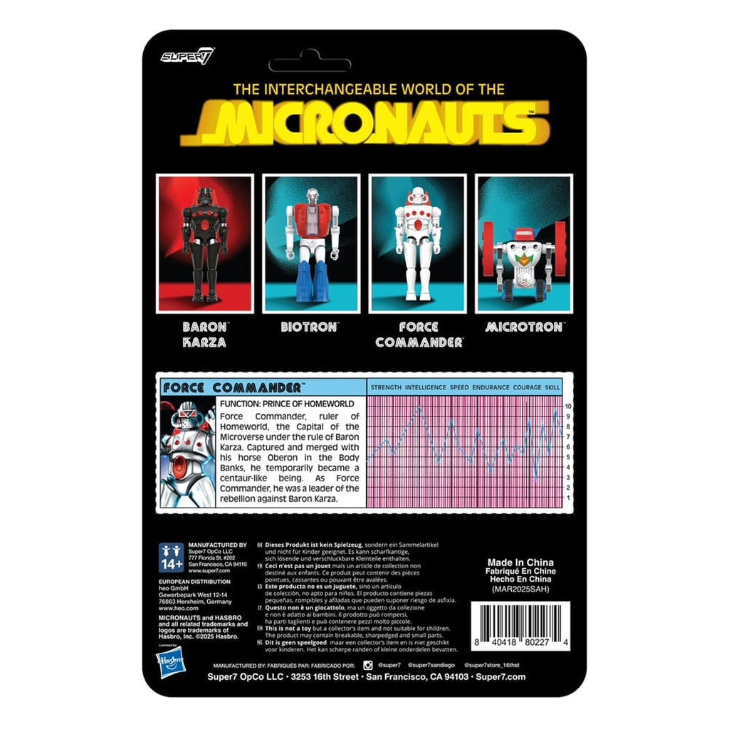 Productafbeelding Micronauts ReAction+ actiefiguur Wave 02 Force Commander 9 cm