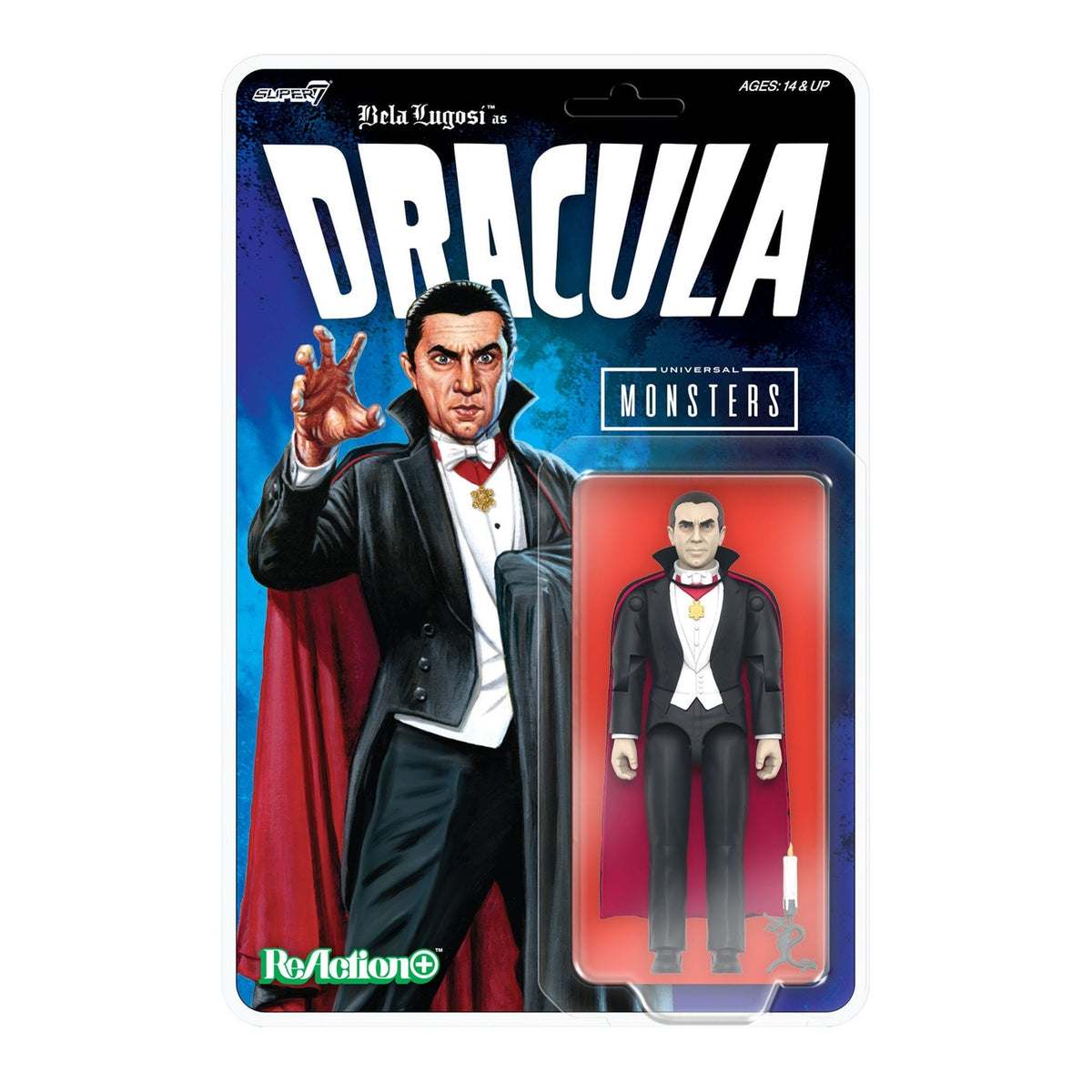 Productafbeelding Universal Monsters ReAction+ Actiefiguur Wave 1 Dracula 10 cm