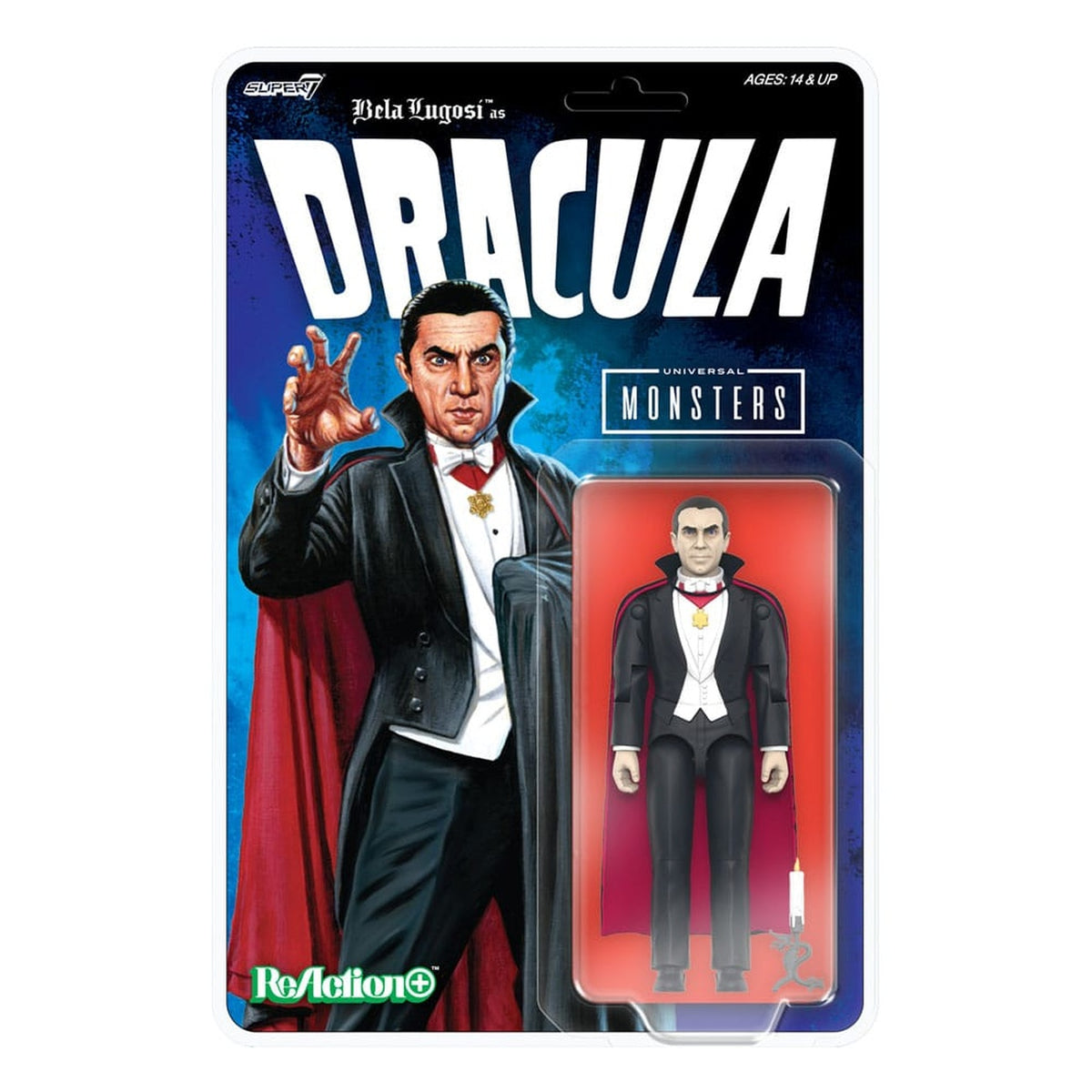 Productafbeelding Universal Monsters ReAction+ Actiefiguur Wave 1 Dracula 10 cm