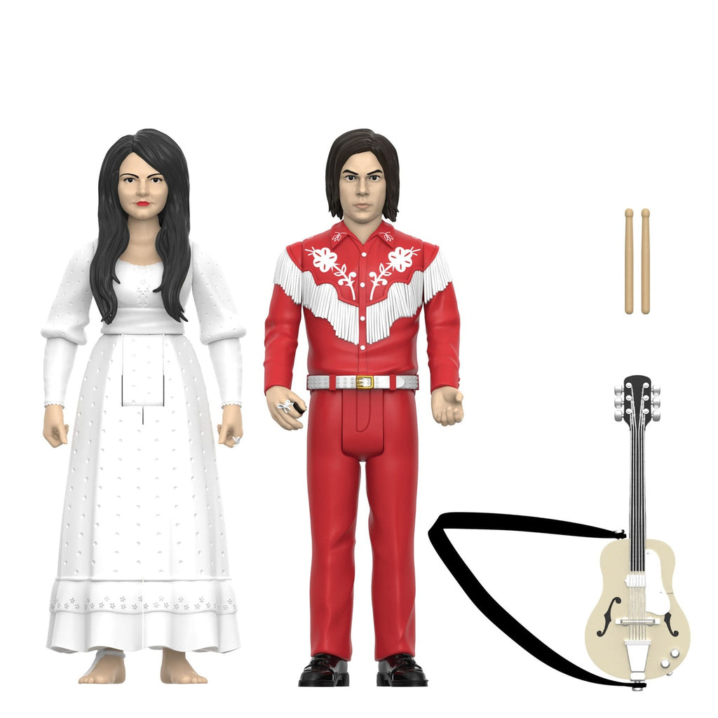 Productafbeelding The White Stripes ReAction actiefiguren 2-pack Wave 02 The White Stripes (Elephant) 10 cm