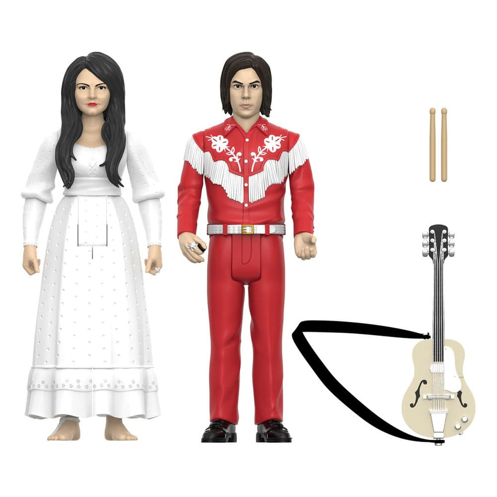 Productafbeelding The White Stripes ReAction actiefiguren 2-pack Wave 02 The White Stripes (Elephant) 10 cm