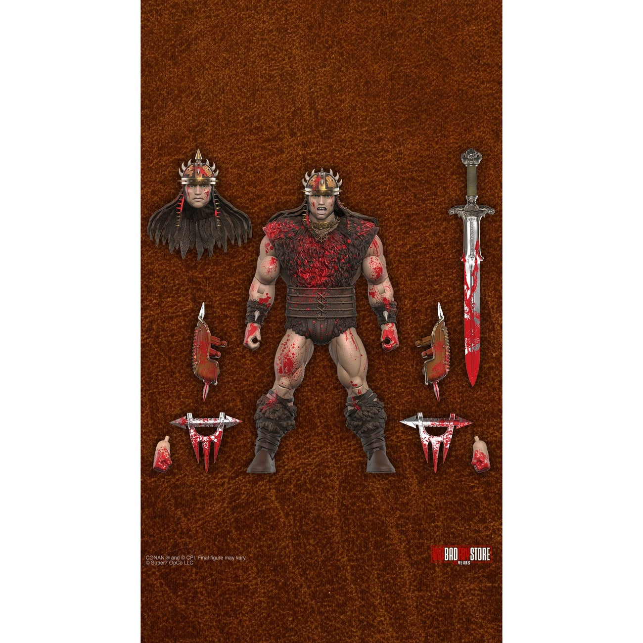 Productafbeelding Conan de Barbaar Ultimates actiefiguur Conan Blood Soaked Pit Fighter 18 cm