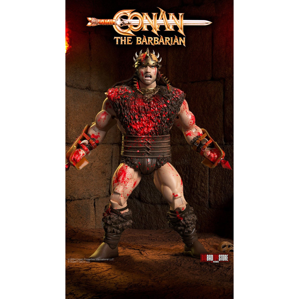 Productafbeelding Conan de Barbaar Ultimates actiefiguur Conan Blood Soaked Pit Fighter 18 cm