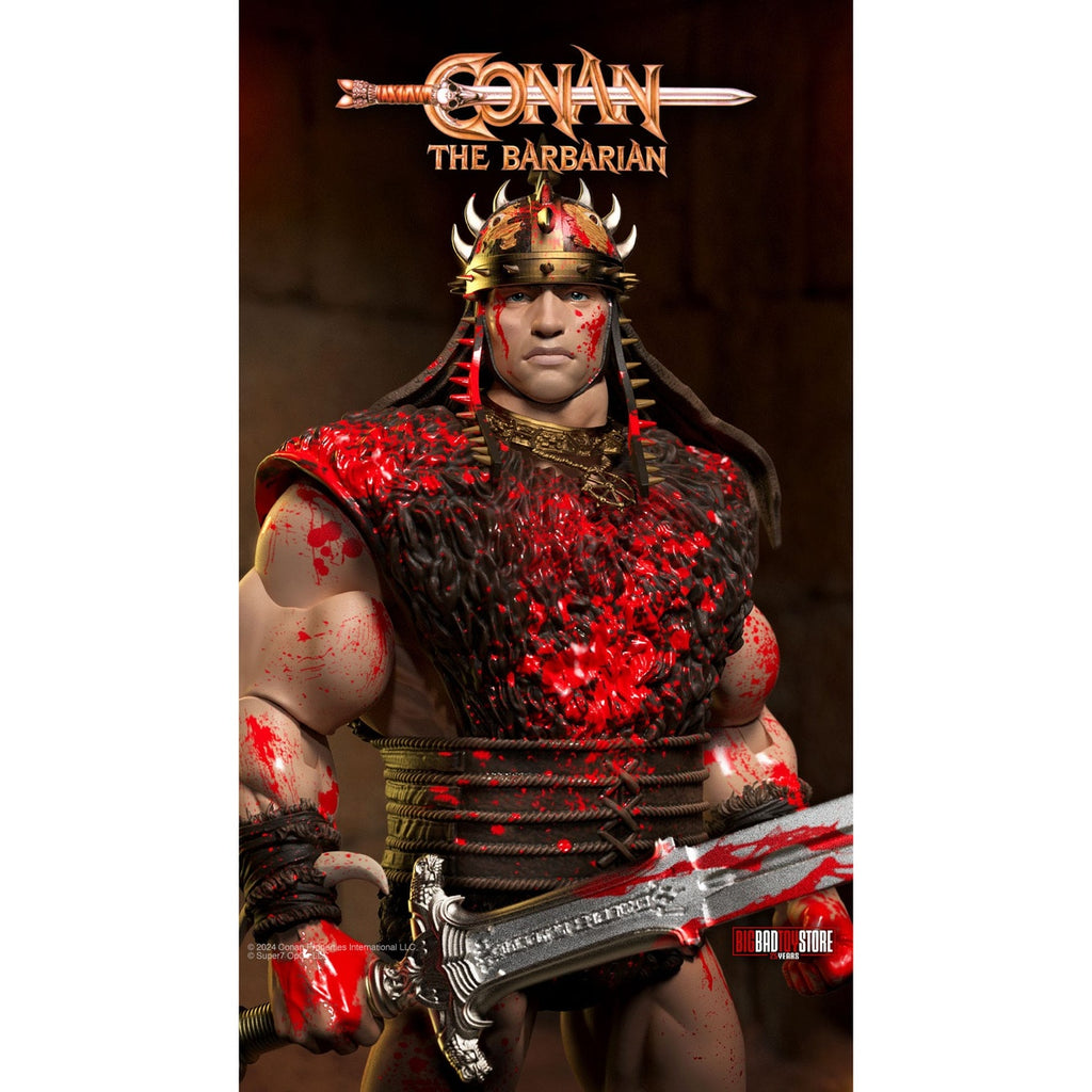 Productafbeelding Conan de Barbaar Ultimates actiefiguur Conan Blood Soaked Pit Fighter 18 cm