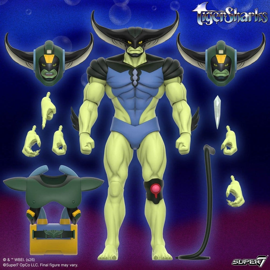 Productafbeelding TigerSharks Ultimates Wave 01 actiefiguur T-Ray 18 cm