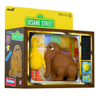 Productafbeelding Sesamstraat ReAction actiefiguren 2-pack Big Bird and Mr. Snuffleupagus 10 cm