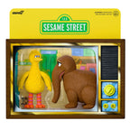 Productafbeelding Sesamstraat ReAction actiefiguren 2-pack Big Bird and Mr. Snuffleupagus 10 cm