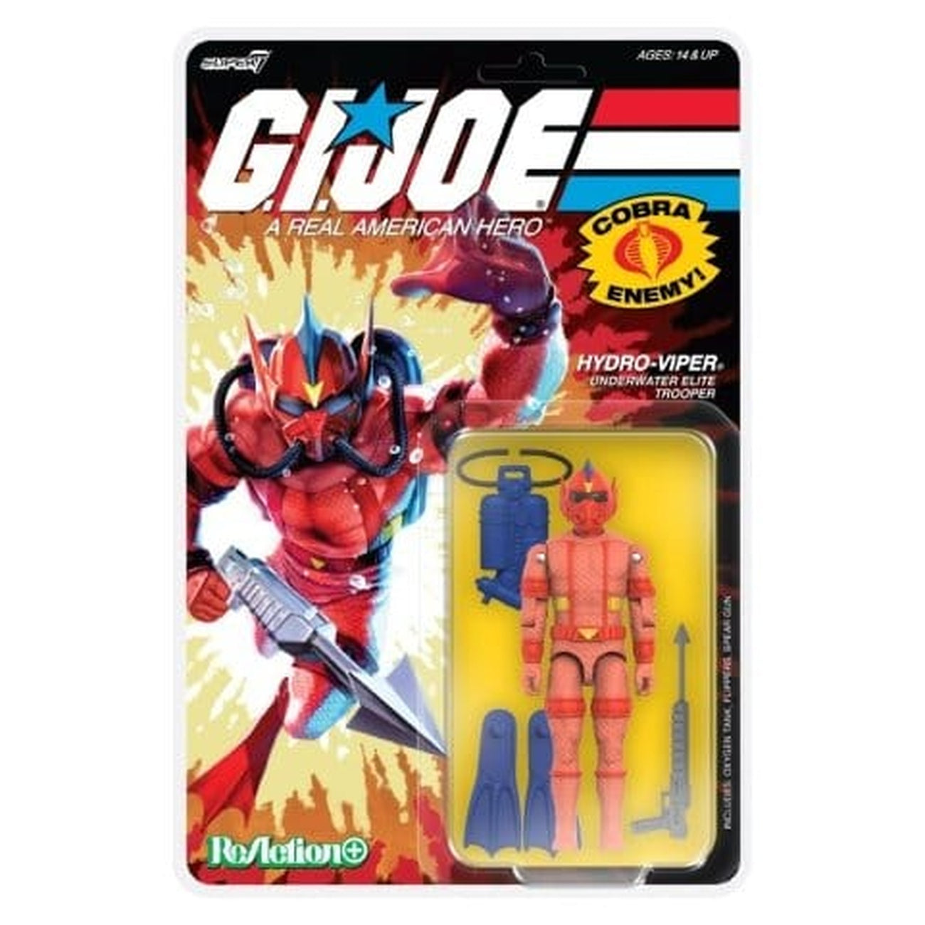 Productafbeelding GI Joe ReAction+ Actiefiguur Wave 07 Hydro Viper (Comic) 10 cm