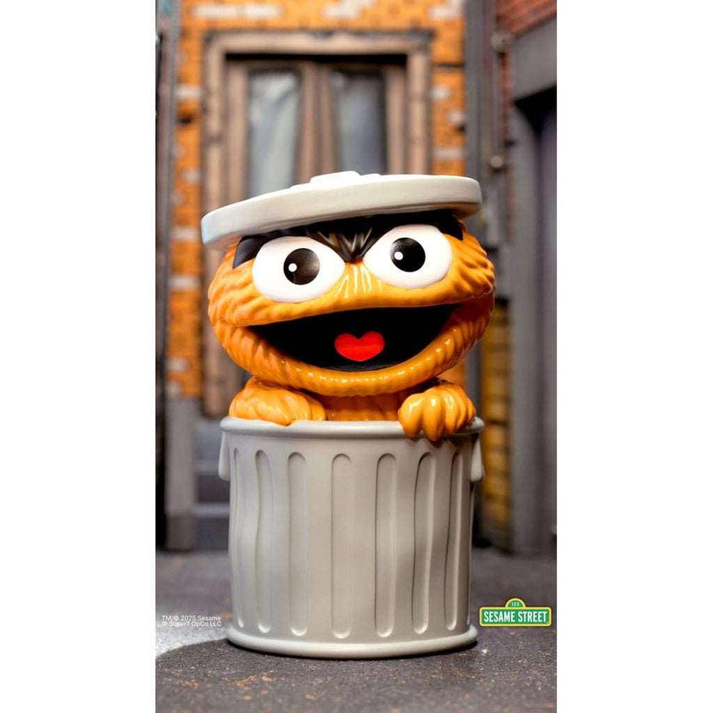 Productafbeelding Sesamstraat FUN! FUN! Soft Vinyl Figuur Oscar the Grouch (oranje) 13 cm