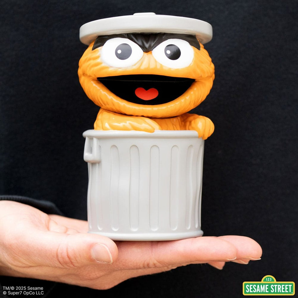 Productafbeelding Sesamstraat FUN! FUN! Soft Vinyl Figuur Oscar the Grouch (oranje) 13 cm