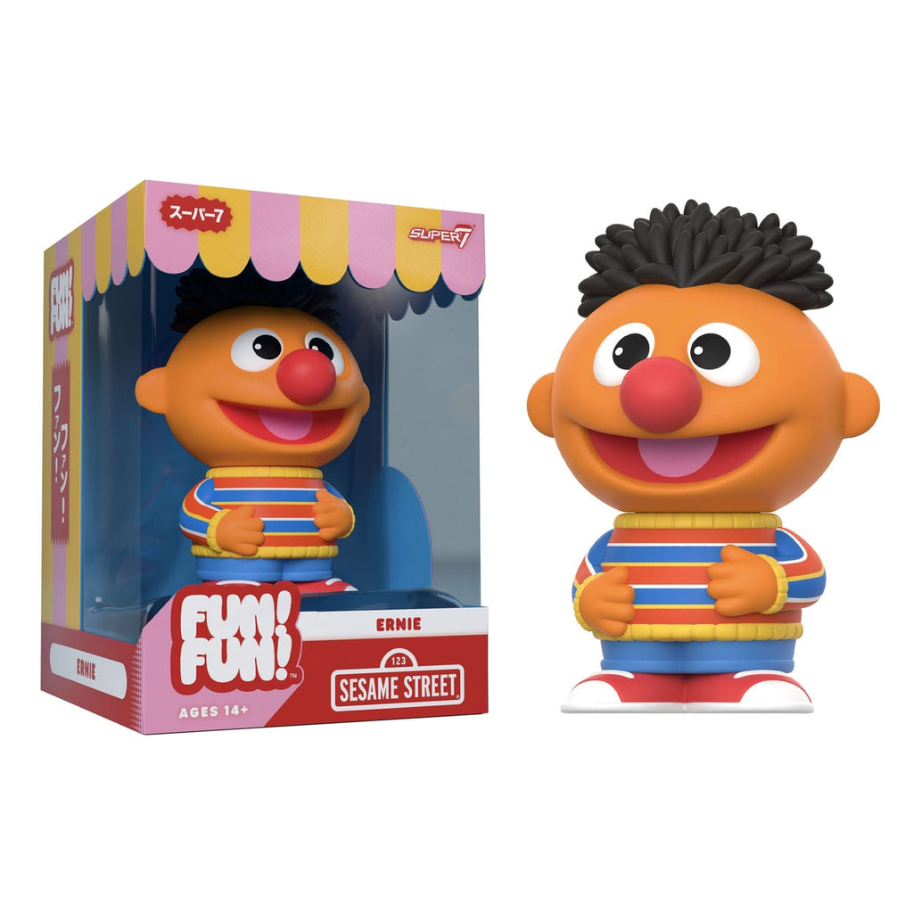 Productafbeelding Sesame Street FUN! FUN! Soft vinyl figuur Wave 02 Ernie 13 cm