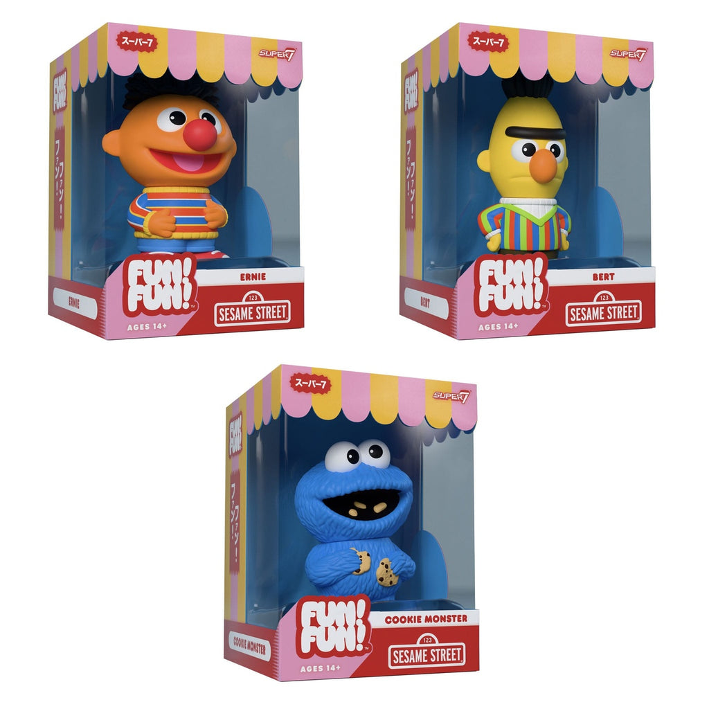 Productafbeelding Sesame Street FUN! FUN! Soft vinyl figuur Wave 02 Ernie 13 cm